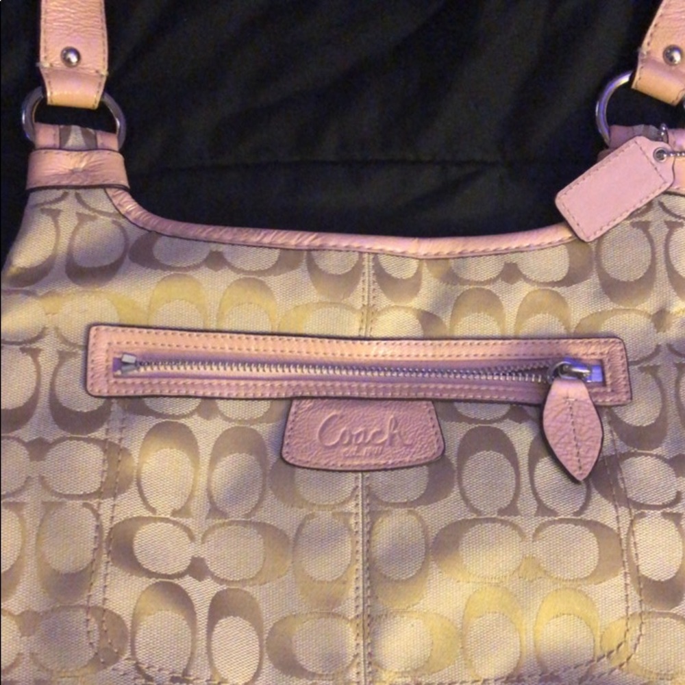 Pink coach bag